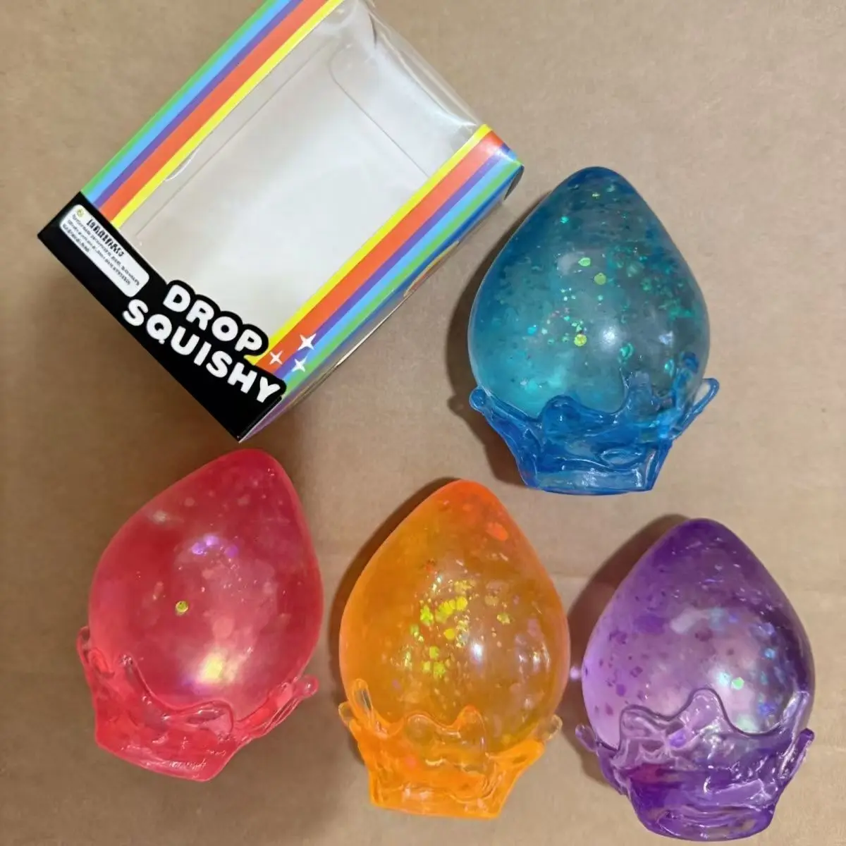 Mystery Box Blind Bag - Подарок-сюрприз в форме капли воды, антистрессовая