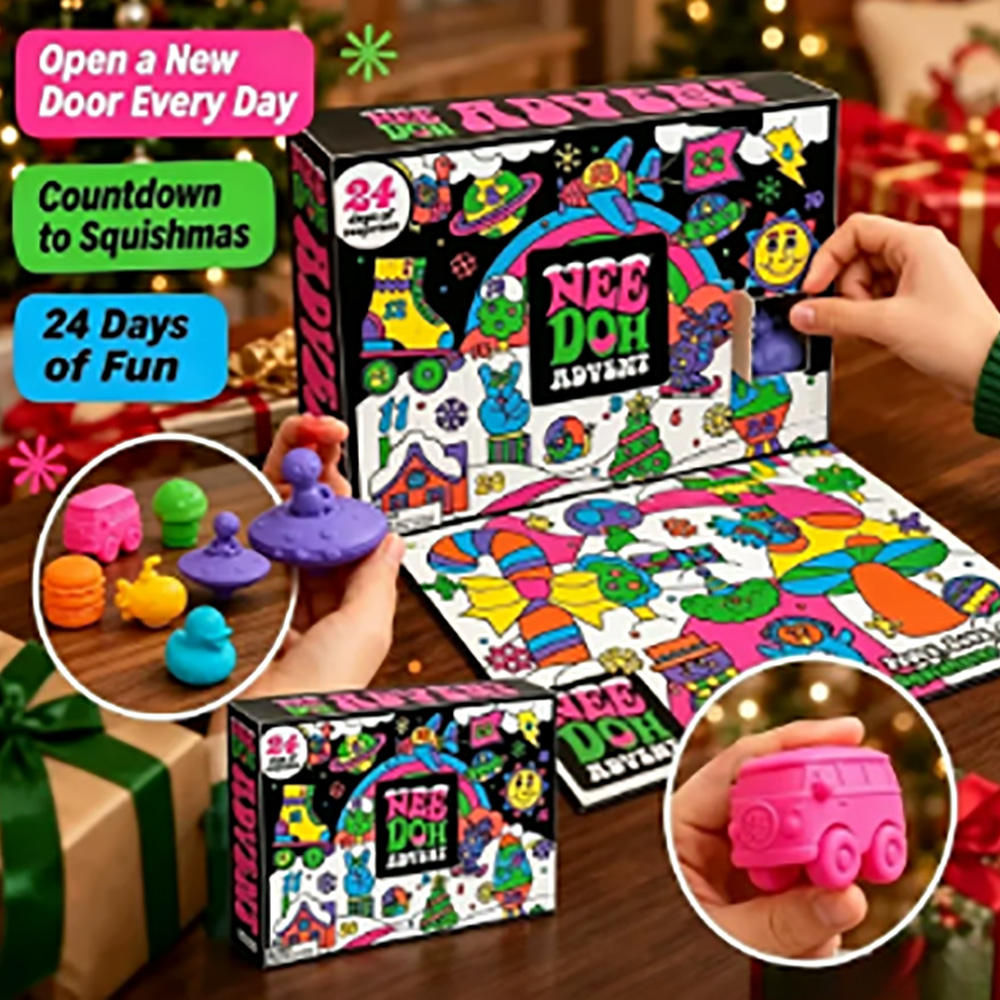 24 шт. Nee-Doh Squish Fidget A – обзор и цена Mystery Box Blind Bag